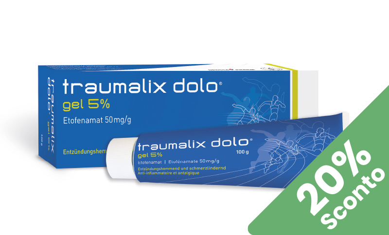 Traumalix dolo® Gel Antinfiammatorio e analgesico disponibile in Farmacia Moderna in offerta solo settembre 2024