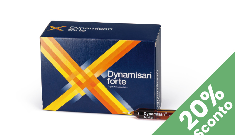 Dynamisan® forte supporta energia e vitalità nei periodi di stanchezza. In offerta Farmacia Moderna Chiasso, Marzo 2026.